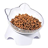 MILIFUN Cat Bowl, Anti Spill Tilted Cat Food Bowls, Whisker Fatigue Elevated Cat Bowls, Set for Cat and Puppy, Cat Bowl Holds About 1 Cup of Pet Food