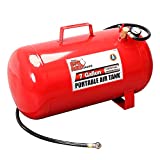 BIG RED T88007 Torin Portable Horizontal Air Tank with 36' Hose, 7 Gallon Capacity, Red