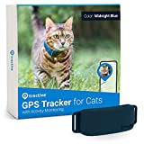 Tractive Waterproof GPS Cat Tracker - Location & Activity, Unlimited Range & Works with Any Collar (Dark Blue) (TRAMINDB)