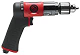 Chicago Pneumatic CP9790C Composite Lightweight Reversible Air Drill with Pistol Grip, 3/8-Inch Keyed Chuck, 2,100 RPM