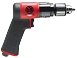 Chicago Pneumatic CP9285C Composite Lightweight Non-Reversible Air Drill with Pistol Grip, 3/8-Inch Keyed Chuck, 3,000 RPM