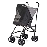 Favonius poupee Lightweight Pet Stroller,Dog Stroller for Small Dogs & Cats, Compact,Portable Travel Cat Dog Stroller (Grey)