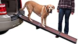 Pet Gear Tri-Fold Ramp, Supports up to 200lbs, 71 in. Long, Patented Compact Easy-Fold Design, Two Models to Choose from, Safety Tether Included