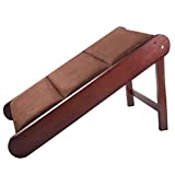 Dog Ramp – Foldable Wooden Ramp for Pets Under 80lbs to Get on High Beds, Furniture, or Into Vehicles – Pet Supplies by Petmaker
