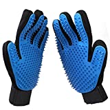 Raw Paws Soft-Tip Pet Grooming Gloves for Dogs & Cats - Cat Deshedding Glove - Cat Gloves for Grooming - Horse Grooming Gloves - Dog Deshedding Glove - Cat Grooming Glove, Dog Brush Glove for Shedding