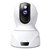 Wireless Security Camera, Pet Camera WiFi Security Surveillance IP Camera Home Monitor with Motion Detection Two-Way Audio Night Vision,White