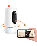 eufy Pet Dog Camera, Free Smart AI Tracking and Monitoring, 270-Degree Rotation, 1080p Pet Camera Tossing Treat Dispenser, Doggy Diary, Local Storage, 2-Way Audio, Phone App, No Monthly Fee
