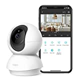 TP-Link Tapo 2K Pan Tilt Security Camera for Baby Monitor, Dog Camera w/ Motion Detection, 2-Way Audio Siren, Night Vision, Cloud &SD Card Storage (Up to 256 GB), Works with Alexa & Google Home (C210)