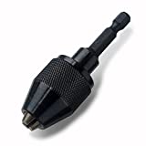 NEIKO 20753A Keyless Chuck Conversion Adapter | 1/4” Hex Shank | Convert Cordless Screwdrivers into Power Drills in Seconds | For Round-Shank Drill Bits | No Keys Needed to Tighten…