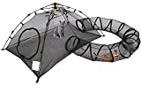 Outdoor Cat Enclosures Cat Tent Outdoor Pop Up Pet Playpen with One Cat Tunnels Portable Cat Playhouse (Play Tents for Cats and Small Animals) - Outside Habitat (Patent Pending)
