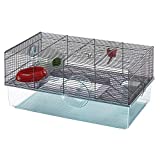 Favola Hamster Cage Includes Free Water Bottle, Exercise Wheel, Food Dish & Hamster Hide-Out Large Hamster Cage Measures 23.6L x 14.4W x 11.8H-Inches & Includes 1-Year Manufacturer's Warranty