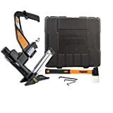 Freeman PFL618BR Pneumatic 3-in-1 15.5-Gauge and 16-Gauge 2' Flooring Nailer and Stapler with Case