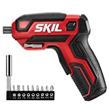 SKIL Rechargeable 4V Cordless Screwdriver Includes 9pcs Bit, 1pc Bit Holder, USB Charging Cable - SD561801