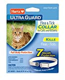 Hartz UltraGuard Flea & Tick Collar for Cats and Kittens, 7 Month Flea and Tick Protection and Prevention, White