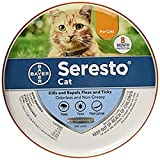 Bayer Animal Health Seresto Flea & Tick Collar for Cats, All Weights & Sizes, 8 Month Protection (3 Pack), Gray
