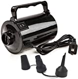 Electric Air Pump for Inflatable Pool Toys - High Power Quick-Fill Air Mattress Inflator Deflator Pump for Pool Float Raft Airbed with 3 Nozzles, 320W, 110V AC, 1.6PSI, Air Flow 26CFM, Black