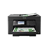 Epson WorkForce Pro WF-7820 Wireless All-in-One Wide-format Printer with Auto 2-sided Print up to 13' x 19', Copy, Scan and Fax, 50-page ADF, 250-sheet Paper Capacity, 4.3' screen, Works with Alexa