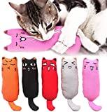 Legendog 5Pcs Catnip Toy, Cat Chew Toy Bite Resistant Catnip Toys for Cats,Catnip Filled Cartoon Mice Cat Teething Chew Toy
