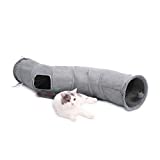PAWZ Road Cat Tunnel Collapsible S Shape Cat Play Tube 10.5 Inches in Diameter