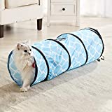 WESTERN HOME WH Cat Tunnels Tube Cat Toys, Cat Tunnel Bed Pop-up Collapsible Pet Tube Interactive Play Toy with Ball, Cat Tunnels for Indoor Cats，Great Toy for Cats & Rabbit