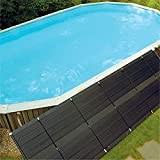 SunHeater Aboveground Pool Heating System, Includes Two 2’ x 20’ Panels (80 sq. ft.) – Solar Heater Made of Durable Polypropylene, Raises Temperature Up to 15°F – S421P, Black