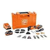 Fein Multimaster Tool AMM 500 Plus Top Oscillating Kit - 18V Battery-Powered Cordless Multi Tool for Interior Work and Renovation - Includes 30 Accessories and Case - 71293361090