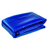 BigXwell Solar Pool Cover, Blue 16-mil 12 x 24 Foot Rectangle Pool Heaters for Above-Ground and In-Ground Pools, Heavy-Duty Insulating Pool Heater Cover, Heat Retaining Solar Blanket Cover for Swimmer