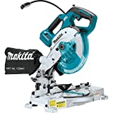Makita XSL05Z 18V LXT Lithium-Ion Brushless Cordless 6-1/2' COMPACT Dual-Bevel Compound Miter Saw with Laser, TOOL Only