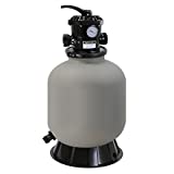 XtremepowerUS 16' Above Inground Swimming Pool Sand Filter System 7-Way Multi-Port Valve Pool Filter up to 21,000 Gallons with Stand