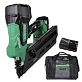 Metabo HPT Cordless Framing Nailer Kit, 18V, Brushless Motor, 2-Inch up to 3-1/2-Inch Clipped & Offset Round Paper Strip Nails, 3.0 Ah Lithium Ion Battery (NR1890DCS)