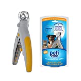 Allstar Innovations PetiCare LED Light Pet Nail Clipper- Great for Trimming Cats & Dogs Nails & Claws, 5X Magnification That Doubles as a Nail Trapper, Quick-Clip, Steal Blades
