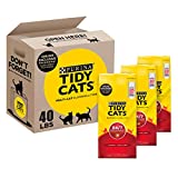 Tidy Cats Clumping Cat Litter, 24/7 Performance, Clay Cat Litter, Recyclable Box - (3) 13.33 lb. Bags