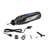 Dremel 7350-5 Cordless Rotary Tool Kit, Includes 4V Li-ion Battery and 7 Rotary Tool Accessories - Ideal for Light DIY Projects and Precision Work