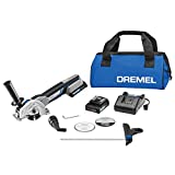 Dremel US20V-02 Compact Circular Saw Kit with (2) 20V Batteries, Charger & Storage Bag, Cordless Compact Saw, 15,000 RPM - Ideal for Flush Cutting, Plunge Cutting and Surface Preparation