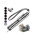 ANDICEQY Cat Laser Toy, 7 Adjustable Patterns Pet Laser Pointer Toys for Indoor Cats Dogs, Long Range 3 Modes Training Exercise Chaser Interactive Toy, USB Recharge