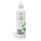 Pro Pooch Dog Ear Cleaner Solution - All-Natural 8oz Cat & Dog Ear Wash Drops for Cleaning, Grooming Supplies, and Puppy Treatment for Waxy Ears, Infection, Odor