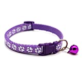 AIQRZBI Cat Collar with Bell Adjustable 7''-12'' Nylon Pet Collar for Girl Male Cats Suitable for Cats and Puppies Collar