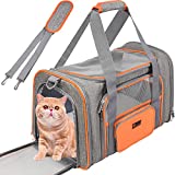 MAYWARD Airline Approved Pet Carrier,Cat Carriers Dog Carrier for Small Medium Cats Dogs Puppies of 15 Lbs
