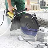 Stark 3200W Electric 16' Concrete Cutter Saw Circular Saw Concrete Wet/Dry Saw Cutter Guide Roller w/Water Line Attachment (Blade not Included)