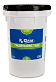 Rx Clear 3-Inch Individually Wrapped Chlorine Tablets | One 50-Pound Bucket | Use As Bactericide, Algaecide, and Disinfectant in Swimming Pools and Spas | Slow Dissolving and UV Protected