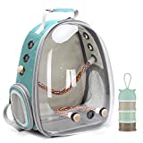 Bird Carrier Backpack, Bird Travel Backpack with Stainless Steel Tray and Standing Perch
