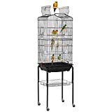 Yaheetech 64-inch Play Open Top Medium Small Parrot Parakeet Bird Cage for Lovebirds Finches Canaries Parakeets Cockatiels Budgie Parrotlet Conures Bird Cage with Detachable Rolling Stand