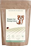 Happy Cat Hemp Kitty Litter - 100% Natural and Biodegradable - 7X Clay Absorbency