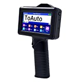 TOAUTO V4 Portable Intelligent Upgraded Handheld Inkjet Printer Gun with 5.6 Inch LED Touch Screen Quick-Drying Inkjet Coding Machine for Code Date Label Industry Design House Usage