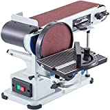 Happybuy Belt Disc Sander 4x36inch and 6inch Disc, Benchtop Disc Sander 375W,Disc Combo Sander with Built-In Dust Collection,Bench Sander for Woodworking