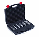 Evolution Power Tools A-CC6SET-1 CYCLONE Premium 1-Inch Annular Cutter Set with Pilot Pins-For Use With Magnetic Drills, 6-Piece
