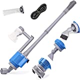 UPETTOOLS Aquarium Gravel Cleaner - Electric Automatic Removable Vacuum Water Changer Sand Algae Cleaner Filter Changer 110V/28W