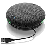 INNOTRIK Bluetooth Conference Speaker with Microphone | 360-Degree Voice Pickup & Noise Canceling Conference Room Omnidirectional Microphone | USB Conference Microphone Bluetooth Speakerphone