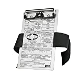 R SPIDER WIRELESS Aviation Kneeboard (VFR), Pilot Kneeboard with Metal Clip and Pen Holder, Durable Elastic Strap