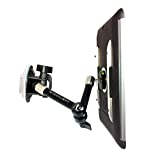 MYGOFLIGHT Flex Suction Cup Articulated Arm Sport Mount - iPad Pro 11” Gen 1 2 3 Air 4 10.9 Polycarbonate Pilot Kneeboard & Everyday Case - Airplane Helicopter Car RV Truck Boat Window & Dash Mounting